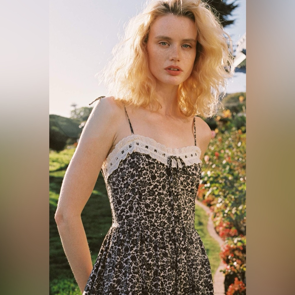 Christy Dawn Emma Dress | Daisy Black | Size S - Picture 2 of 8